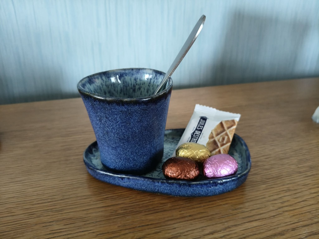 Kopje(mat) met bordje