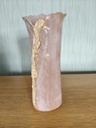 Hoge vaas (gekruld) roze