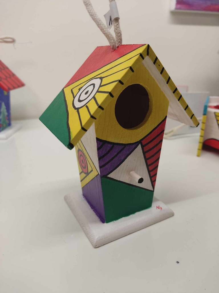 Vogelhuisje groot - Abstract