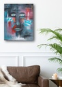 Face blue-red