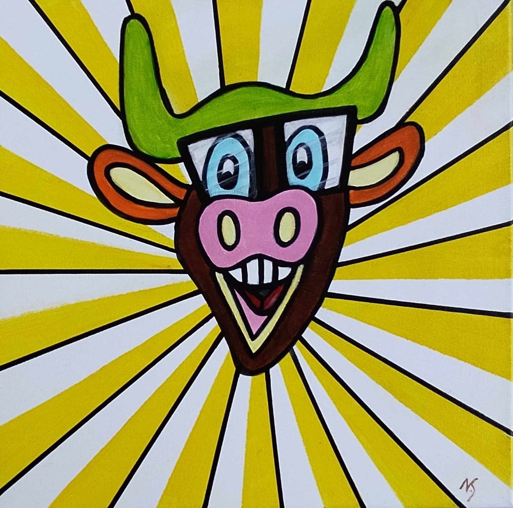 Stier pop-art