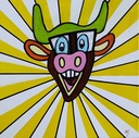 Stier pop-art
