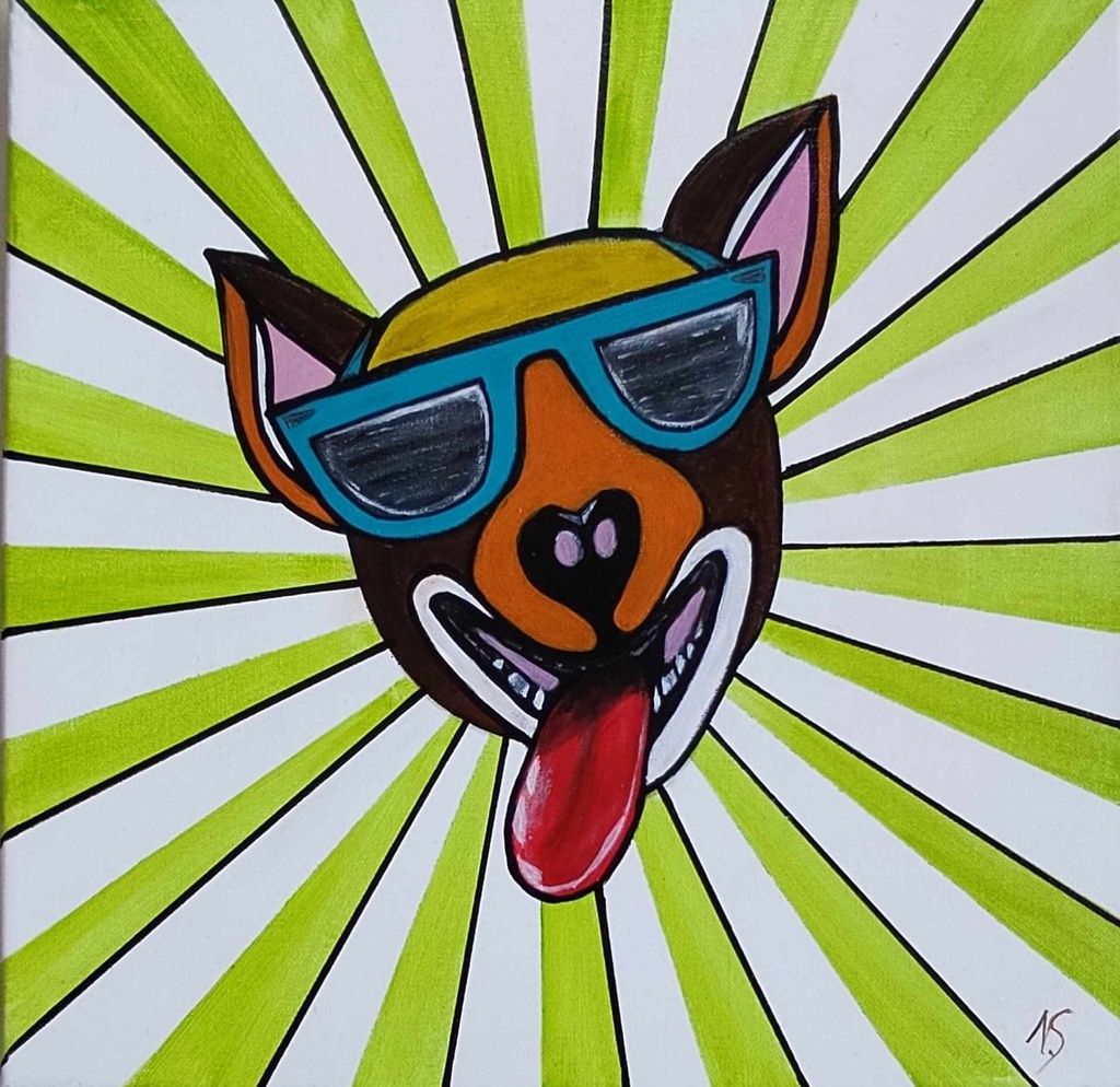 Hond Pop-art