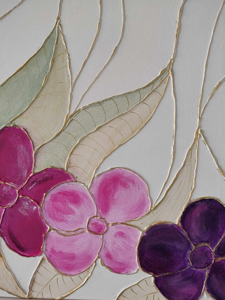  Bloemen met goud accent