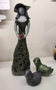 Dame met hoed, groen 