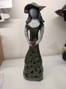 Dame met hoed, groen 