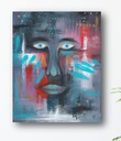 Face blue-red