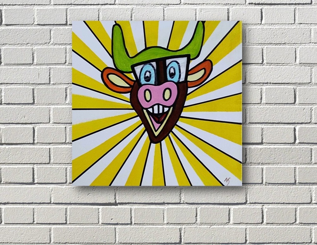 Stier pop-art
