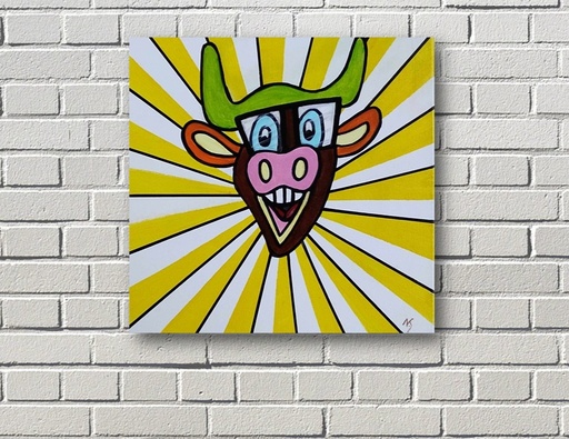 Stier pop-art