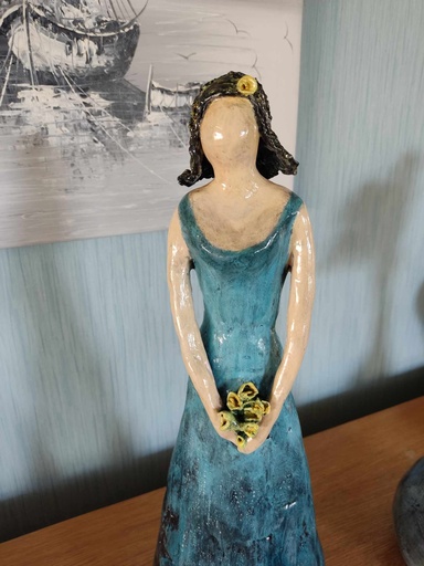 Dame (blauw)